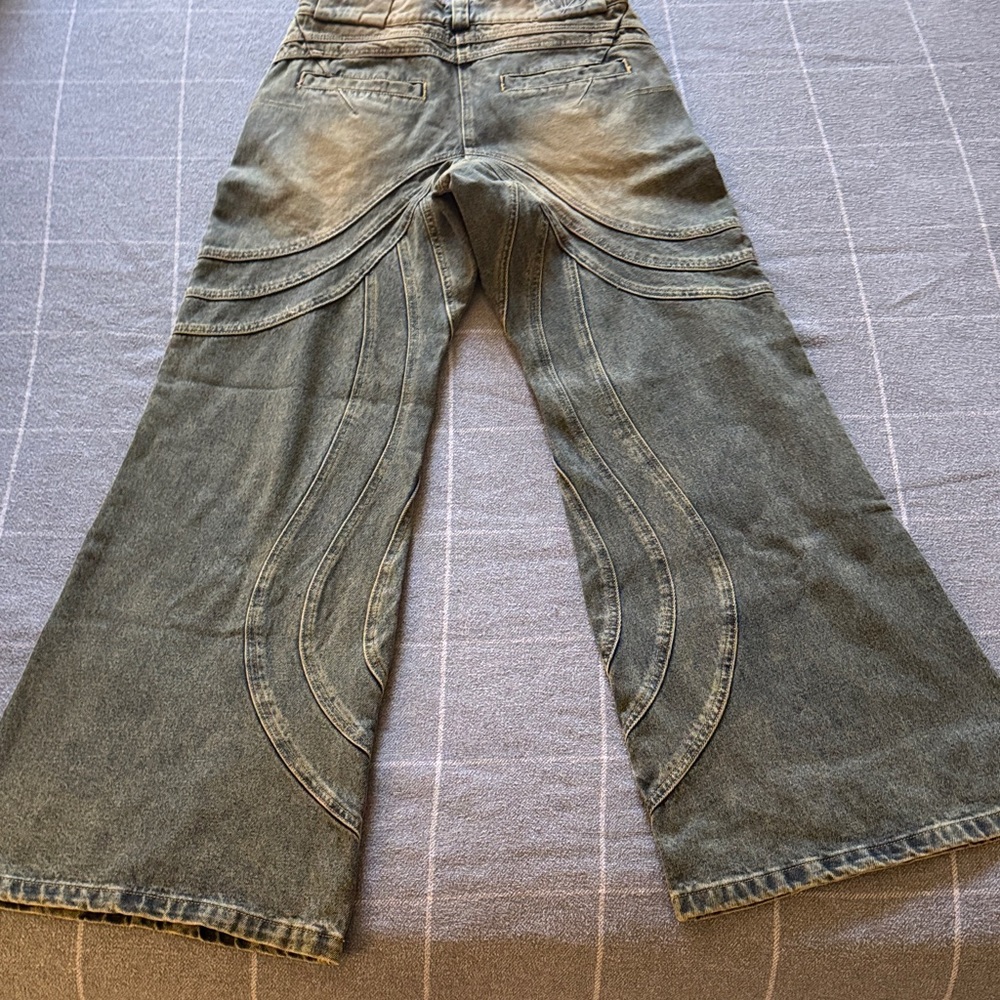 NWOT/Young Men's No/Faith Studo Distressed Jeans/Heavy Weight/Bell Bottoms - Picture 14 of 16